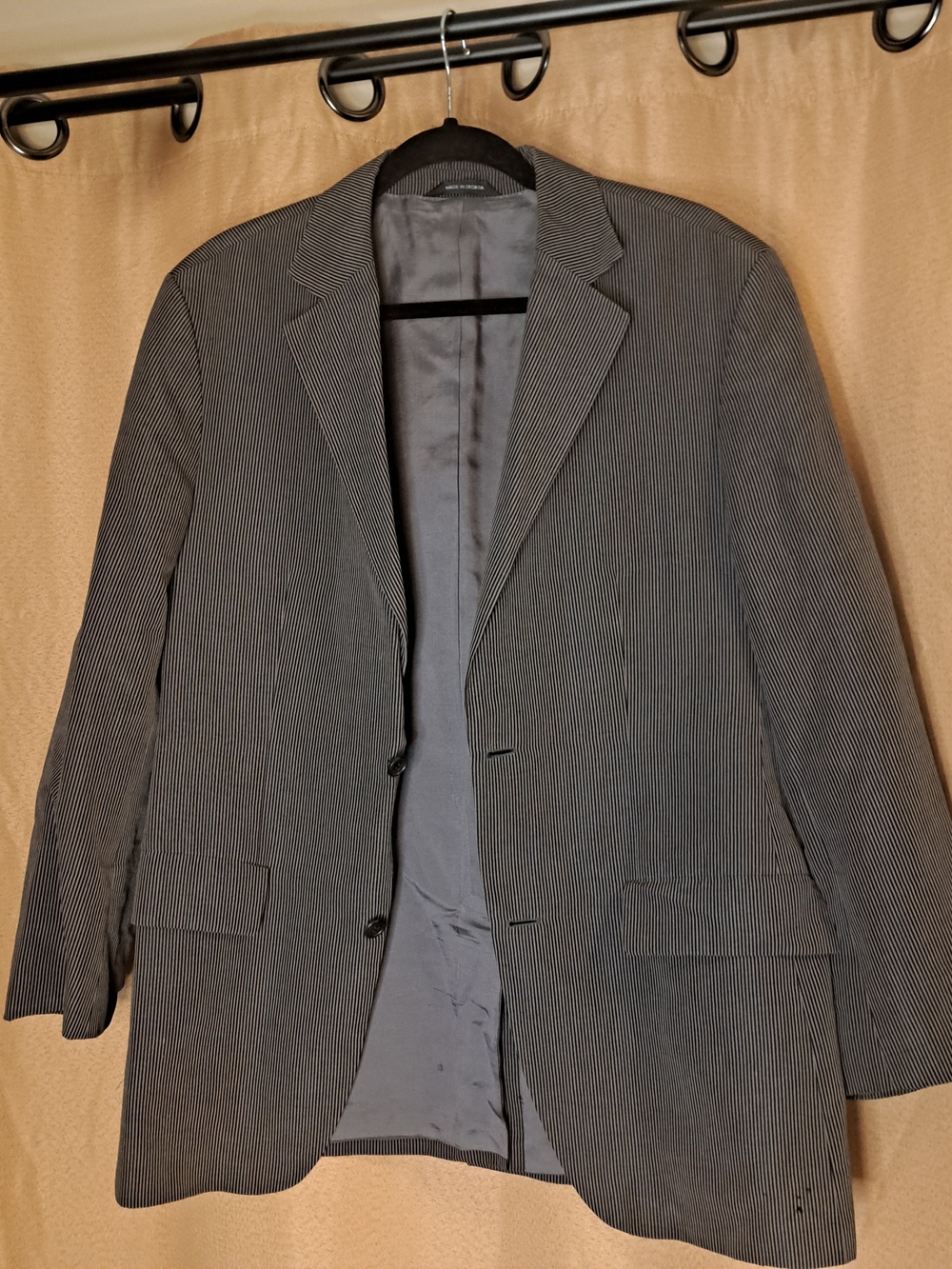 Hugo Boss Gray Pinstripe Sport Coat Blazer